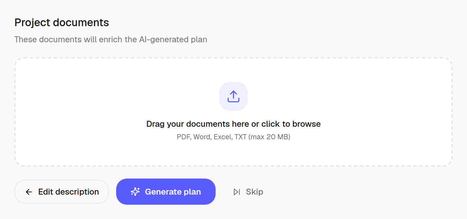 4 · Generate the plan